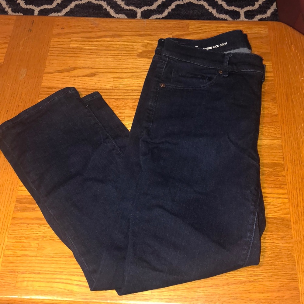 LOFT modern crop denim